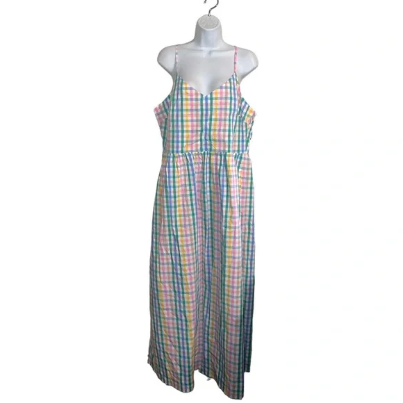 J. Crew Multicolor Gingham Maxi Dress - Picture 5 of 8